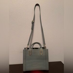 Elegant Baby Blue Leather MDBM Bag